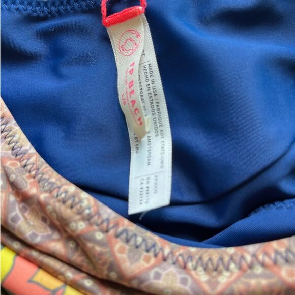 New free people free est reversible navy floral printed bikini set - Picture 5 of 6